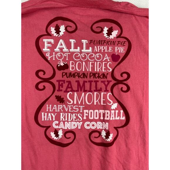 Lincoln Outfitters Fall T-Shirt XL Red Autumn Sayings Short Sleeve Cotton - Picture 7 of 9